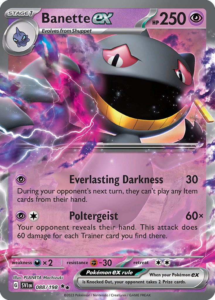 Scarlet & Violet Banette EX #88/198